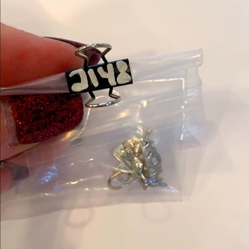 Sterling silver charm cheerleader mom megaphone - Picture 6 of 6